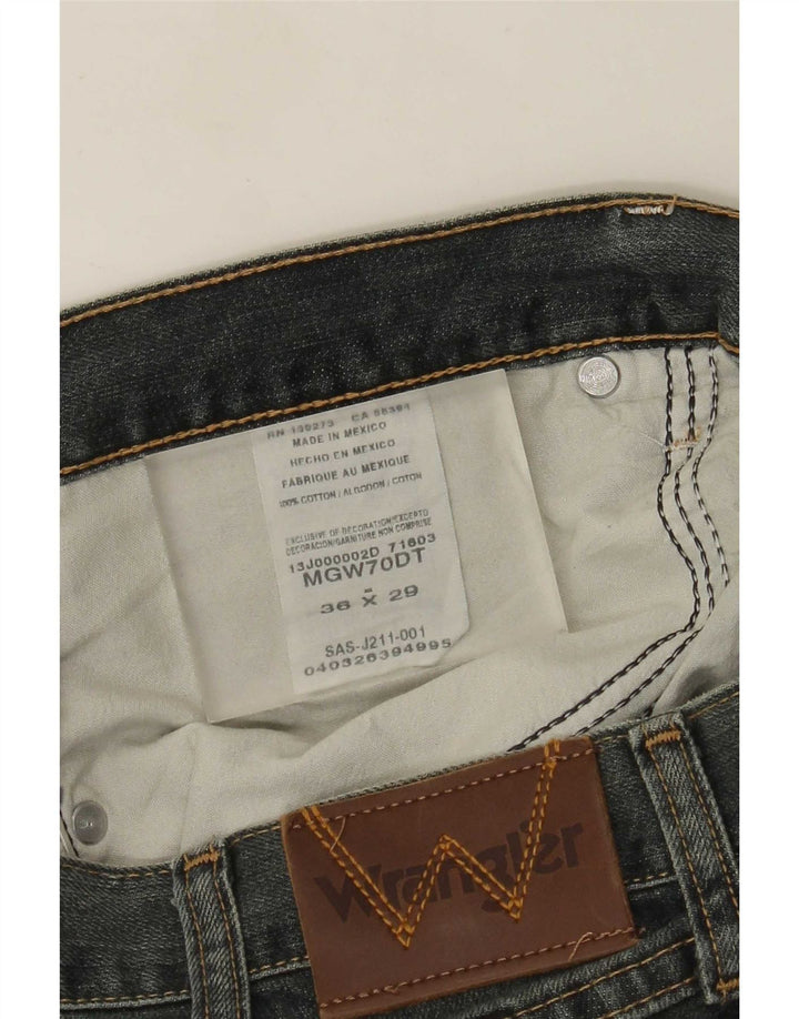 Wrangler Herren Straight Jeans W36 L29 Blaue Baumwolle