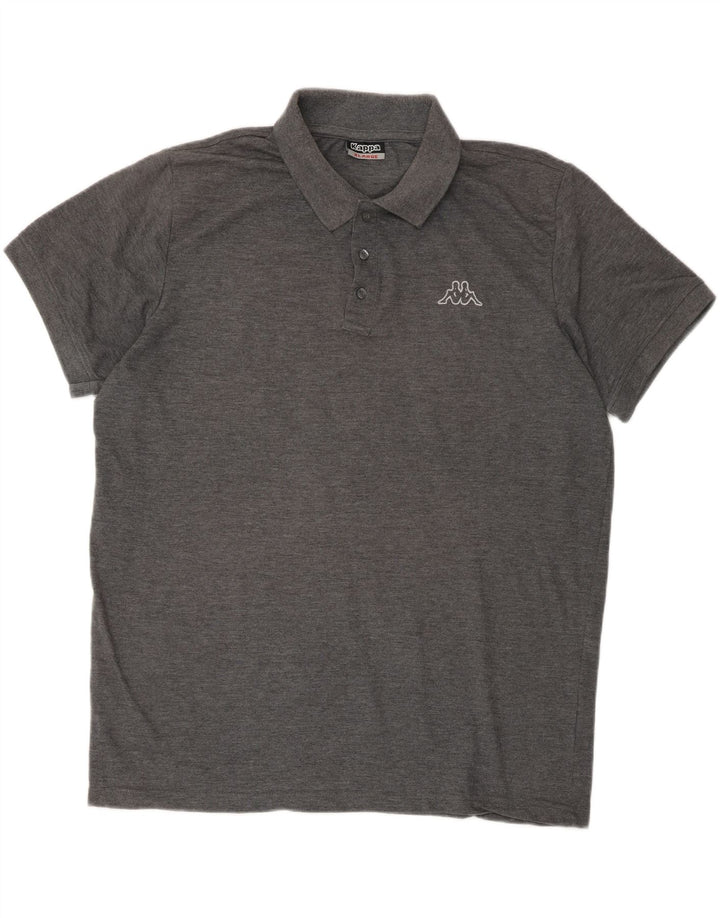 KAPPA Mens Polo Shirt XL Grey Vintage Kappa and Second-Hand Kappa from Messina Hembry 