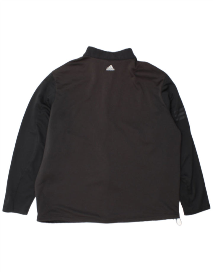 Adidas Herren Climawarm Trainingsanzug Top Jacke XL Schwarz Polyester