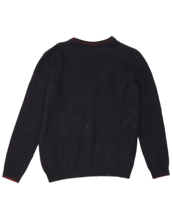 Timberland Damen-Pullover mit grafischem Rundhalsausschnitt, Gr. 14, mittleres Marineblau