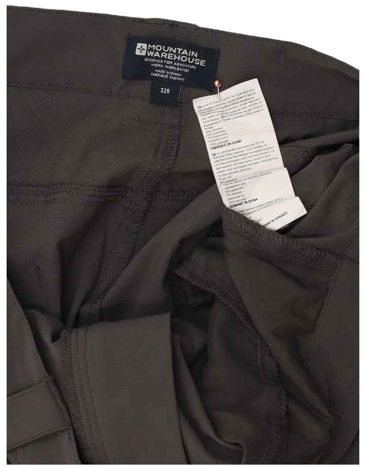 Mountain Warehouse Gerade Herren-Cargohose, W32, L32, Grau, Polyester