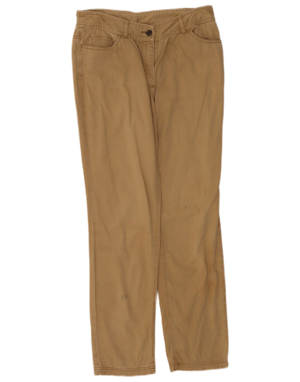 Laura Ashley Damen Gerade Freizeithose UK 10 Small W30 L30 Braun