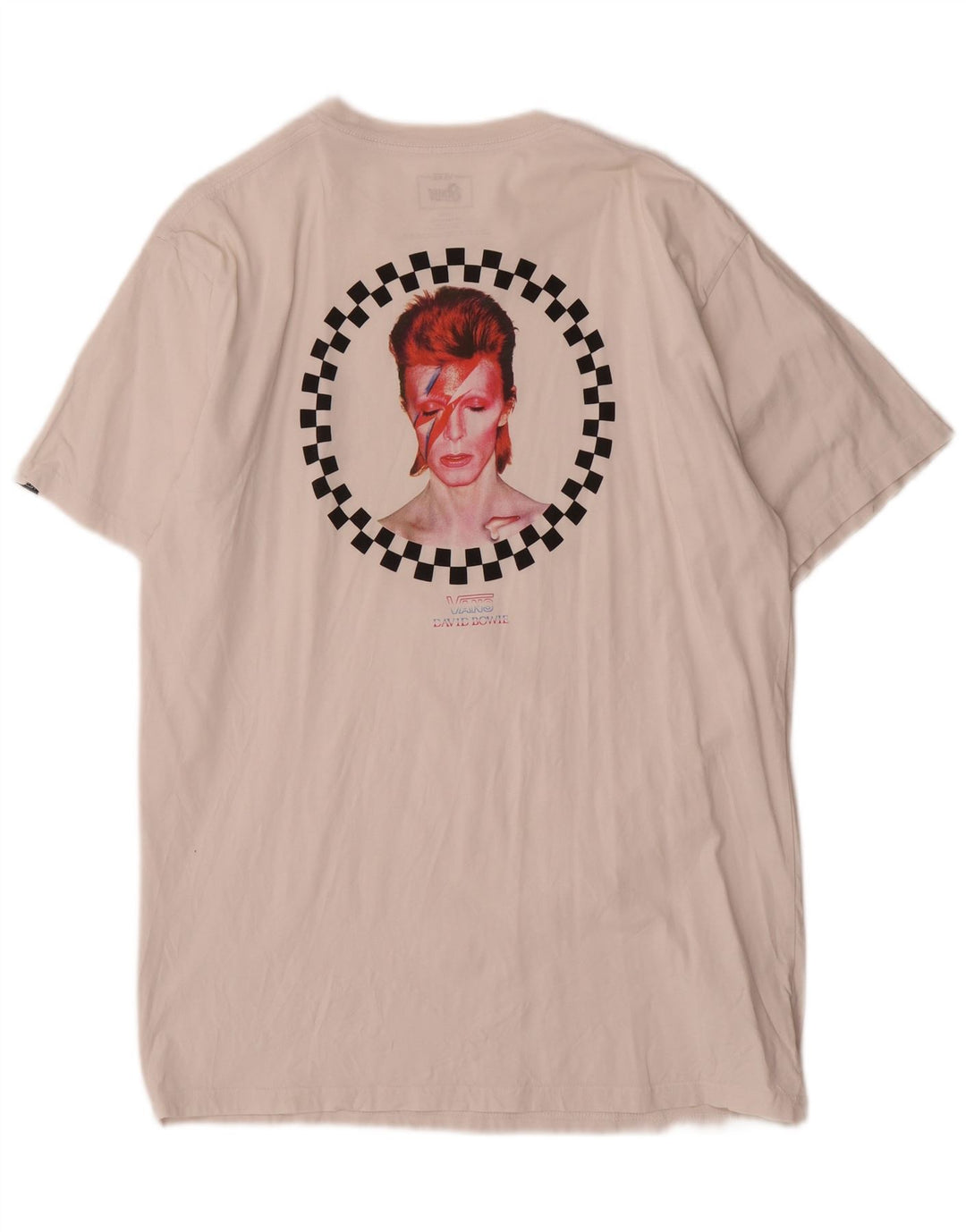 Vans Herren-T-Shirt mit klassischer Passform, Grafik, Größe L, aus weißer Baumwolle