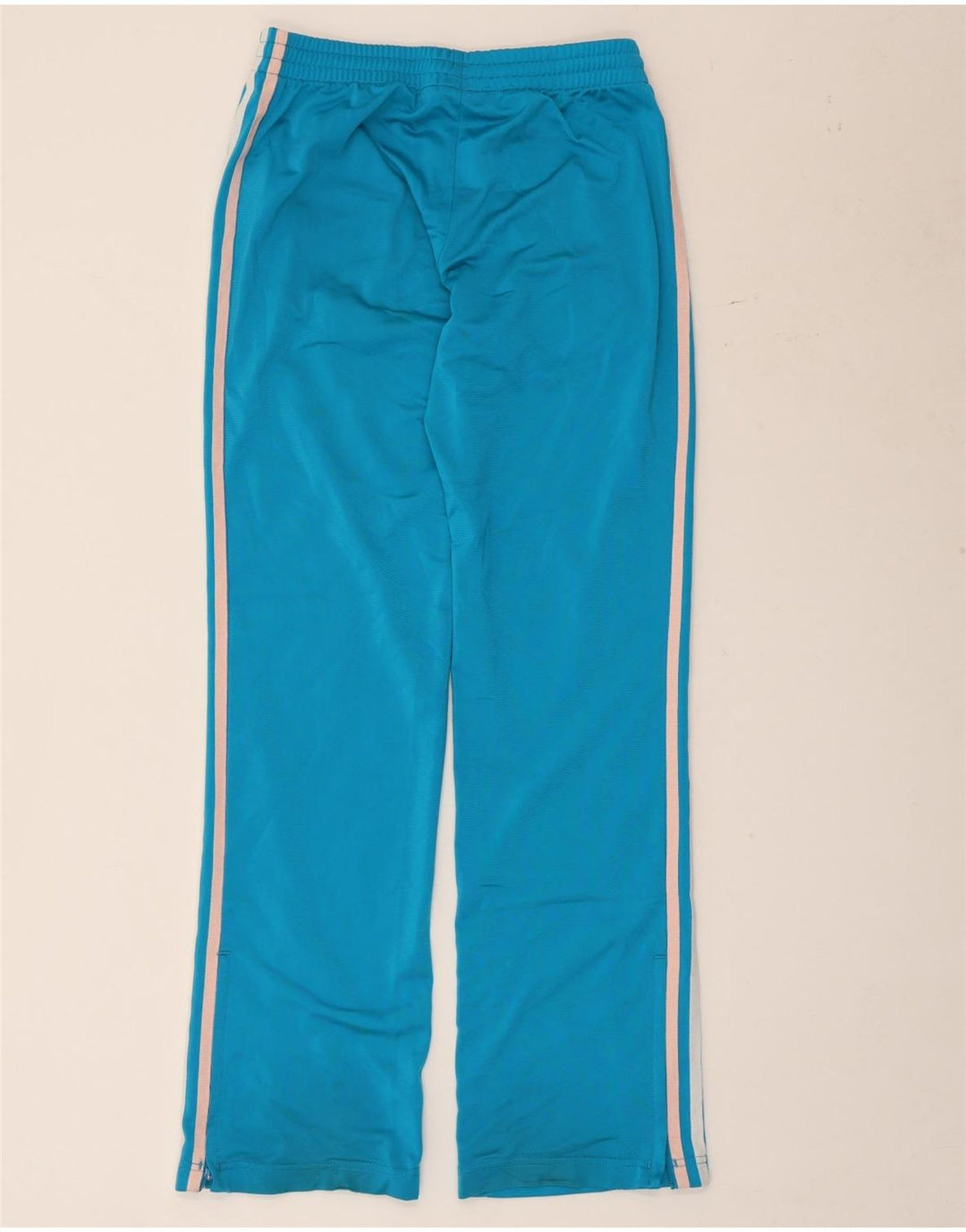 Adidas Damen Trainingshose UK 10 Small Blau Polyester