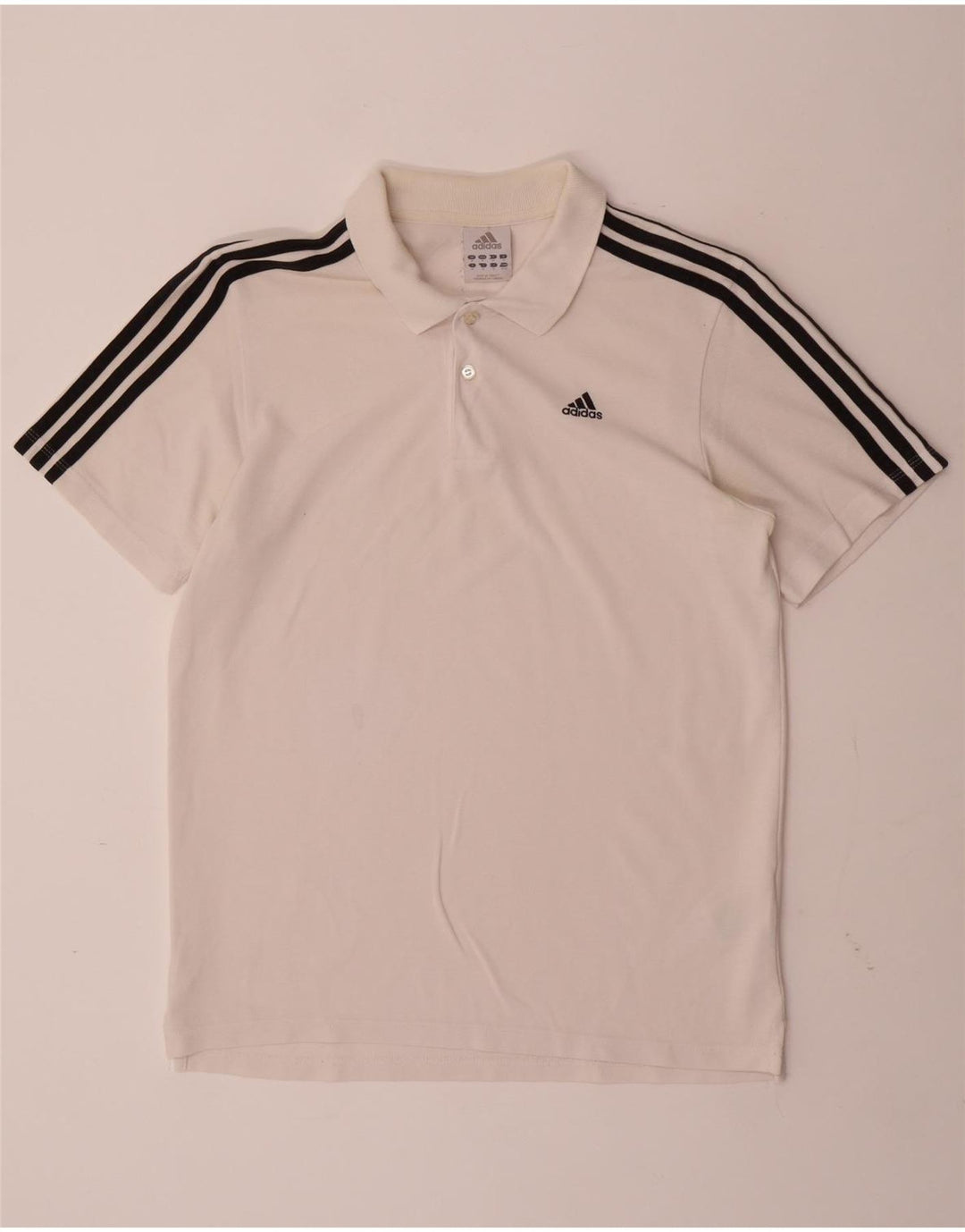 ADIDAS Herren Poloshirt Mittelweiße Baumwolle