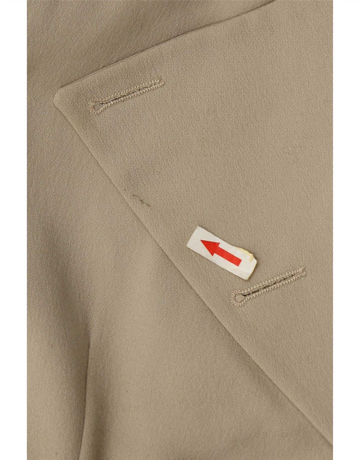 Sport Staff Damen Zweireihige Blazerjacke IT 46 Large Beige