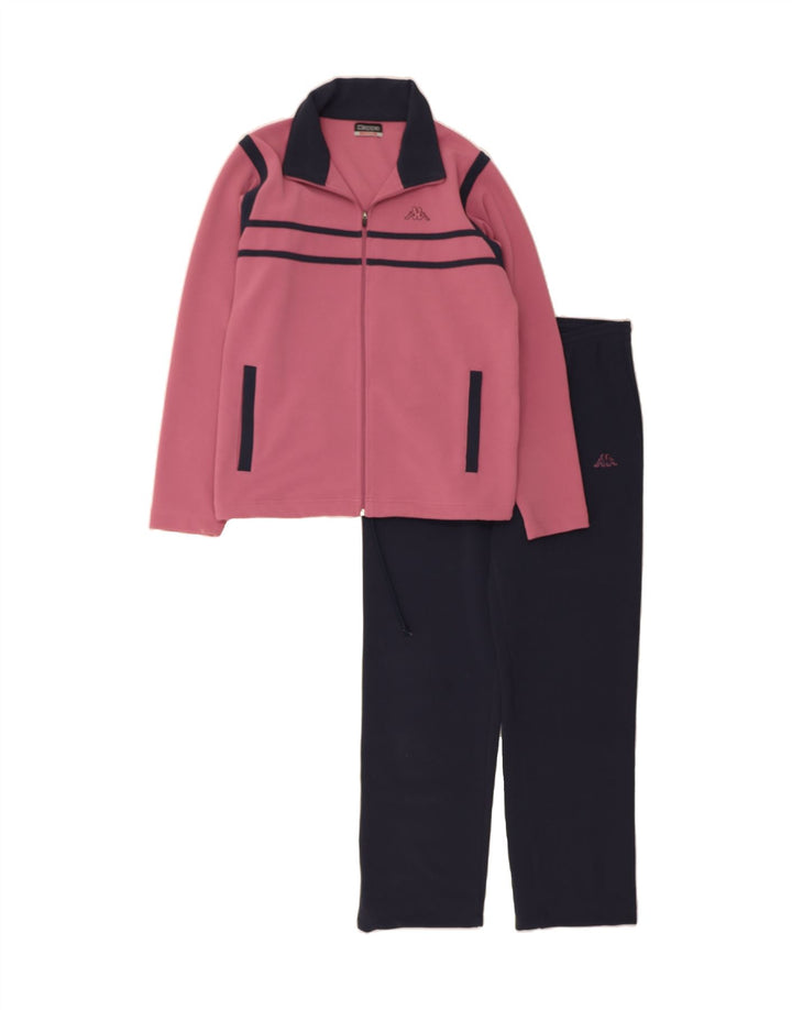 KAPPA Womens Full Tracksuit UK 14 Medium  Pink Polyester Vintage Kappa and Second-Hand Kappa from Messina Hembry 