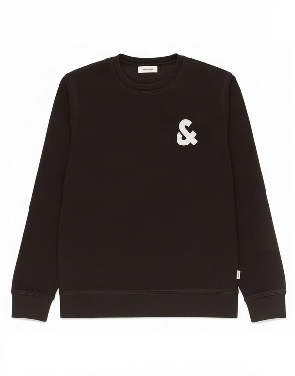 Jack & Jones Herren-Sweatshirt mit Grafik, mittelschwarz, Baumwolle