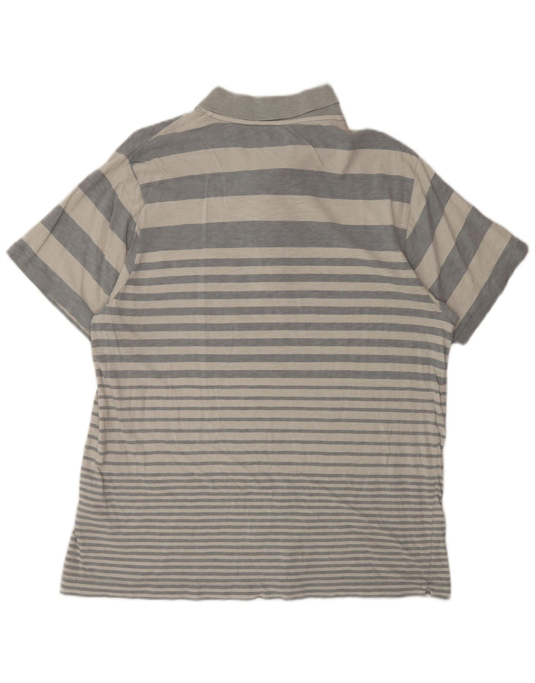 French Connection Herren-Poloshirt XL, grau gestreift, Baumwolle
