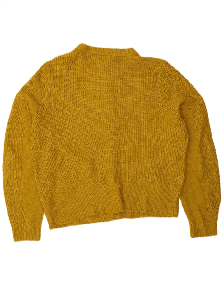 Marks & Spencer Damen-Cardigan-Pullover UK 16 Large Gelb Acryl