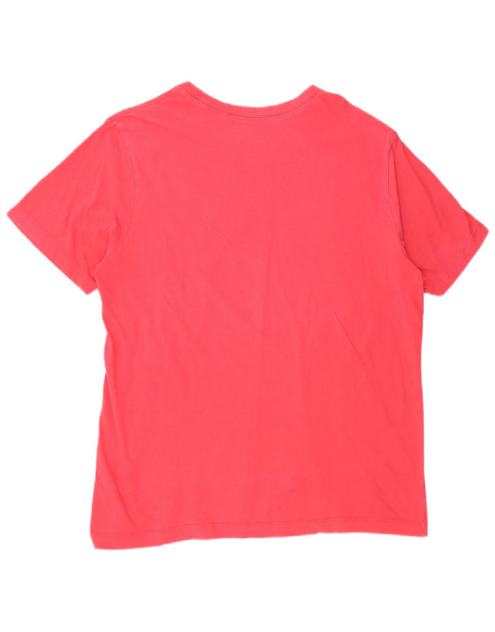 NIKE Herren-T-Shirt mit Grafik, Größe L, Rosa, Baumwolle