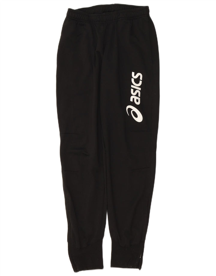 ASICS Womens Graphic Tracksuit Trousers Joggers UK 14 Medium  Black