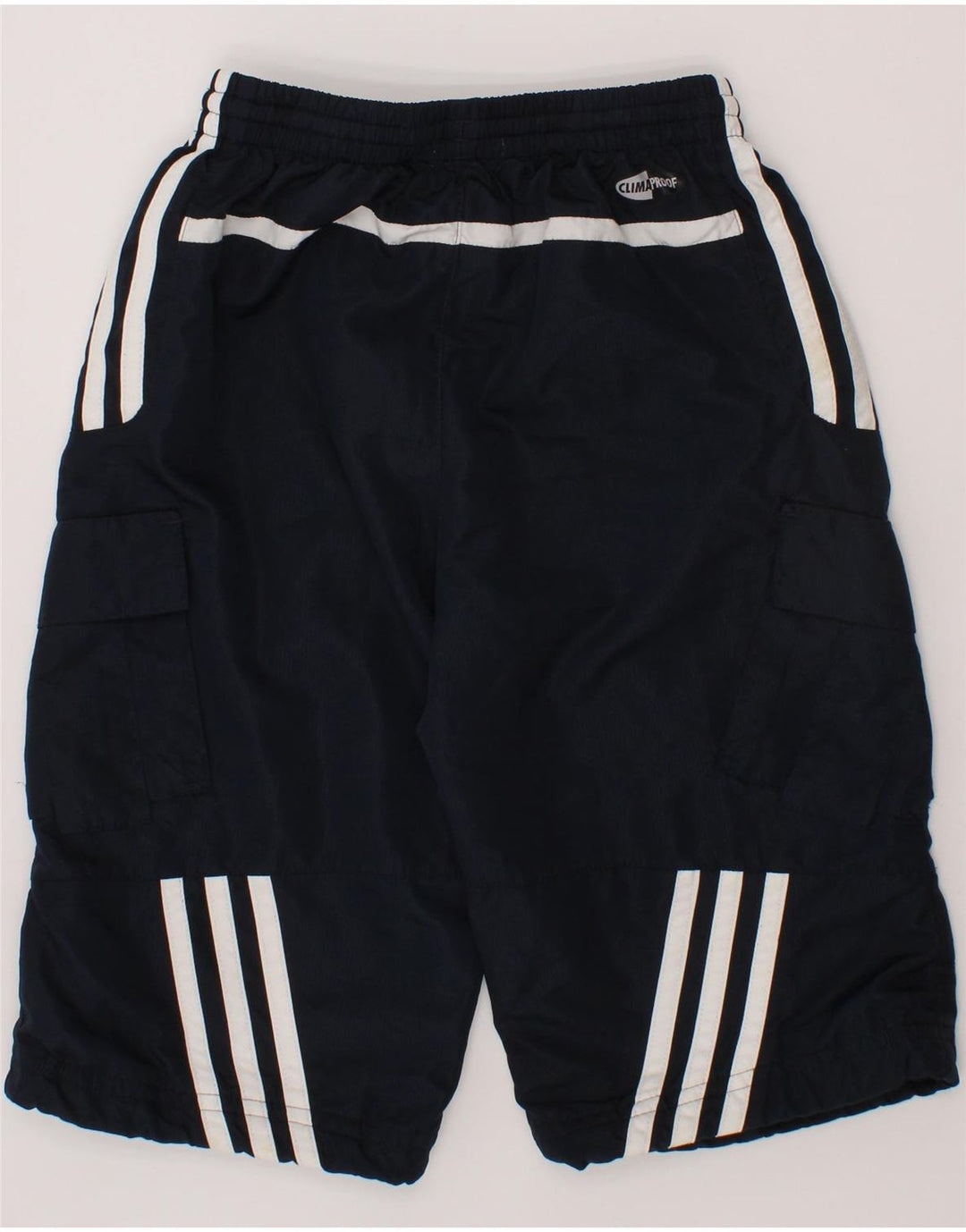 ADIDAS Boys Clima 365 Bermuda Sport Shorts 4-5 Years Navy Blue Polyester Vintage Adidas and Second-Hand Adidas from Messina Hembry 