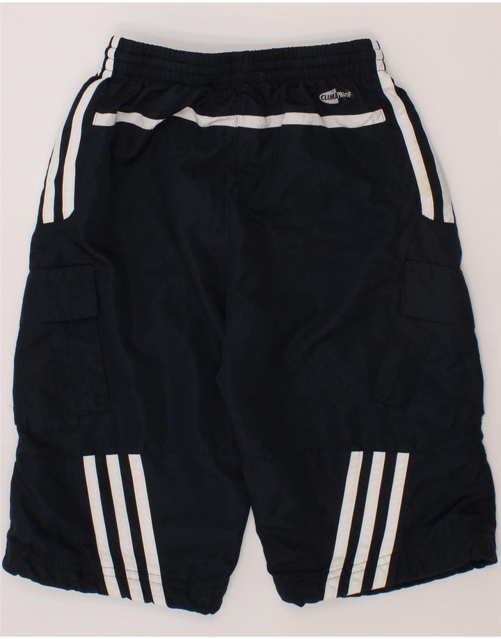 ADIDAS Boys Clima 365 Bermuda Sport Shorts 4-5 Years Navy Blue Polyester Vintage Adidas and Second-Hand Adidas from Messina Hembry 