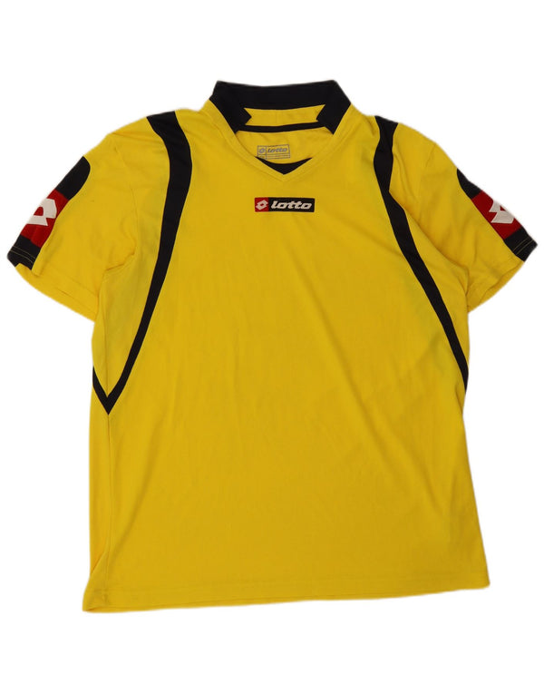 Lotto Herren T-Shirt Top 2XL Gelb Colourblock Polyester