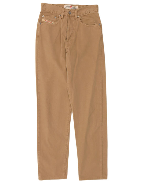 DIESEL Gerade Damen-Freizeithose W28 L28 Beige Baumwolle