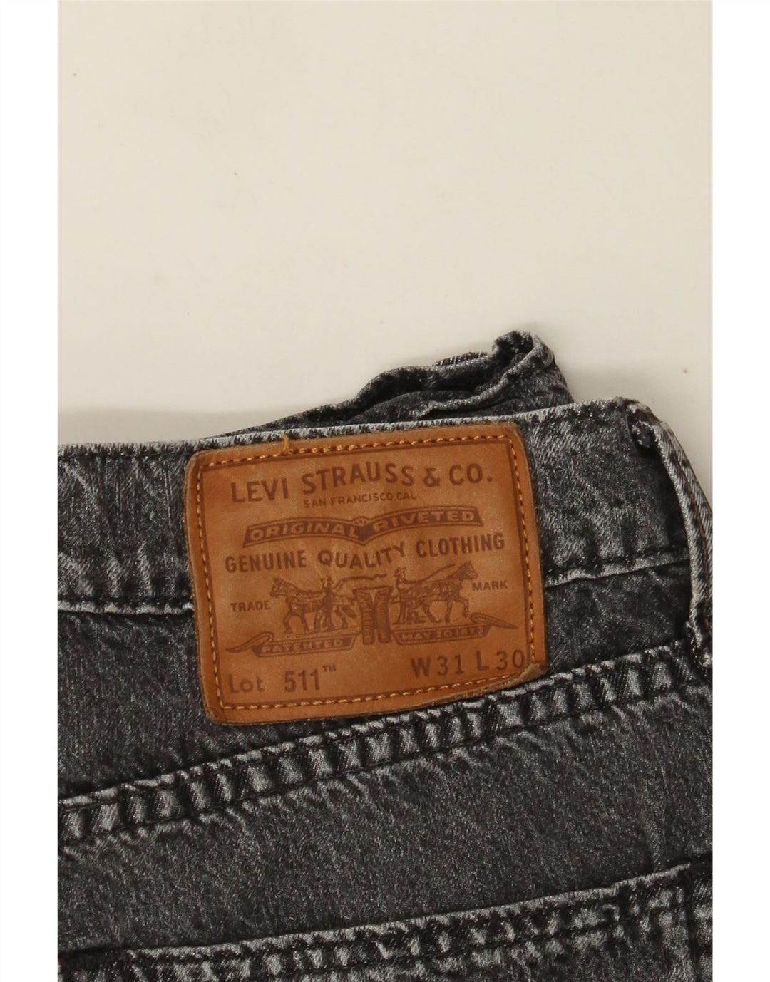 Levi's Herren 511 Slim Jeans W31 L30 Graue Baumwolle