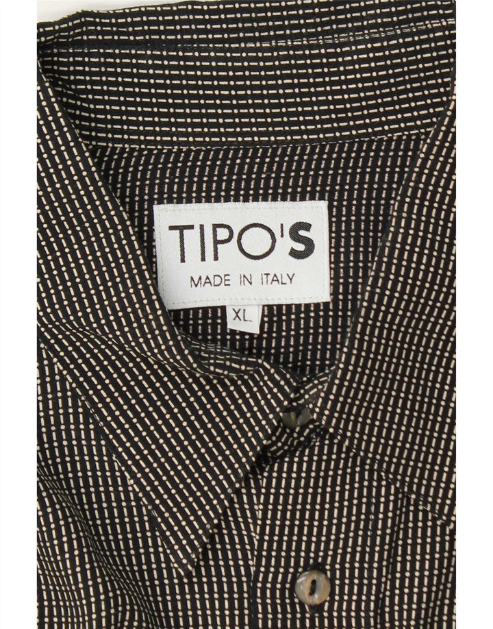 Tipo' S Herrenhemd XL Schwarz gestreift