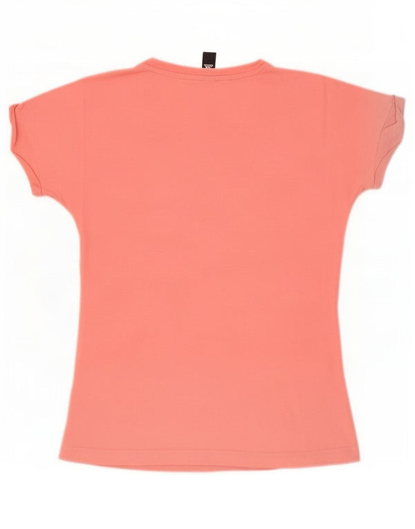 Adidas Damen Grafik T-Shirt Top UK 10 Small Pink