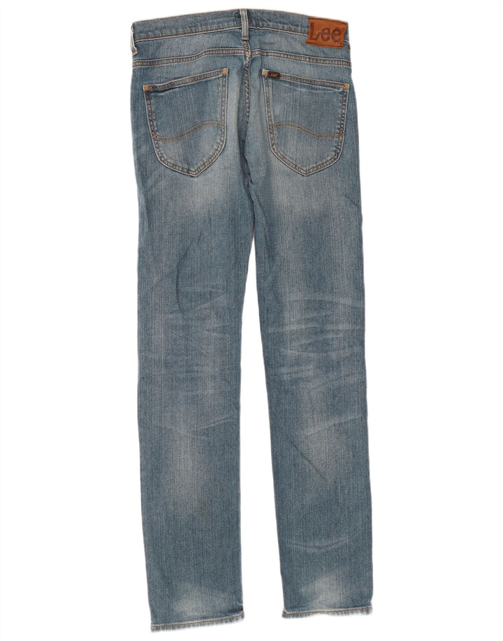 Lee Damen Slim Jeans W31 L34 Blaue Baumwolle