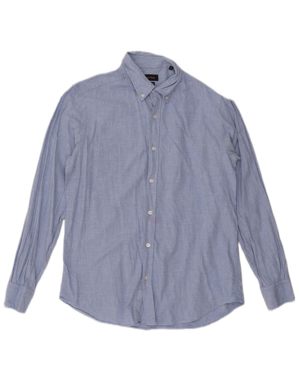 Massimo Dutti Mens Shirt Medium Blue