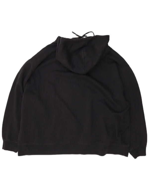 Nike Herren Loose Fit Hoodie Pullover 3XL Schwarz Baumwolle