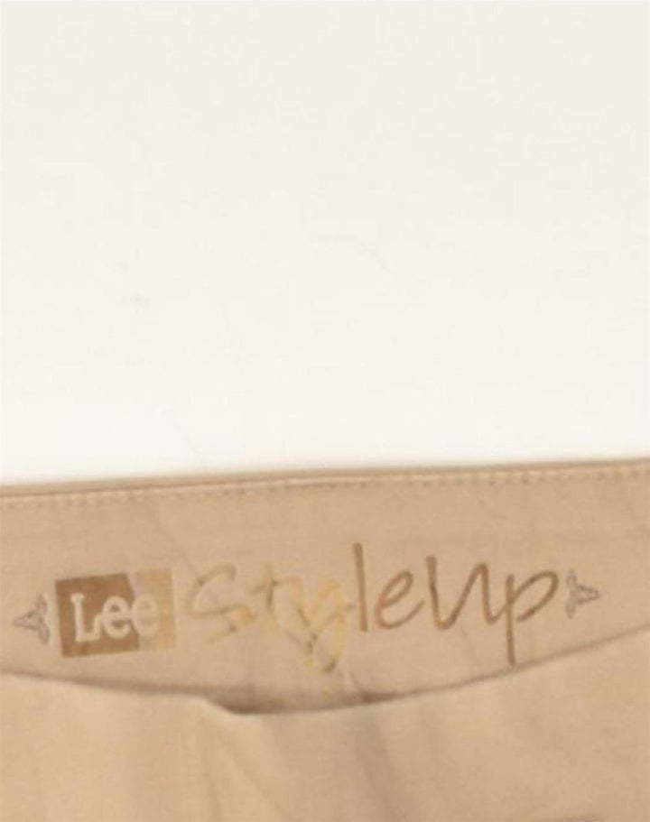 LEE Womens Straight Casual Trousers W36 L30 Beige Cotton | Vintage Lee | Thrift | Second-Hand Lee | Used Clothing | Messina Hembry 