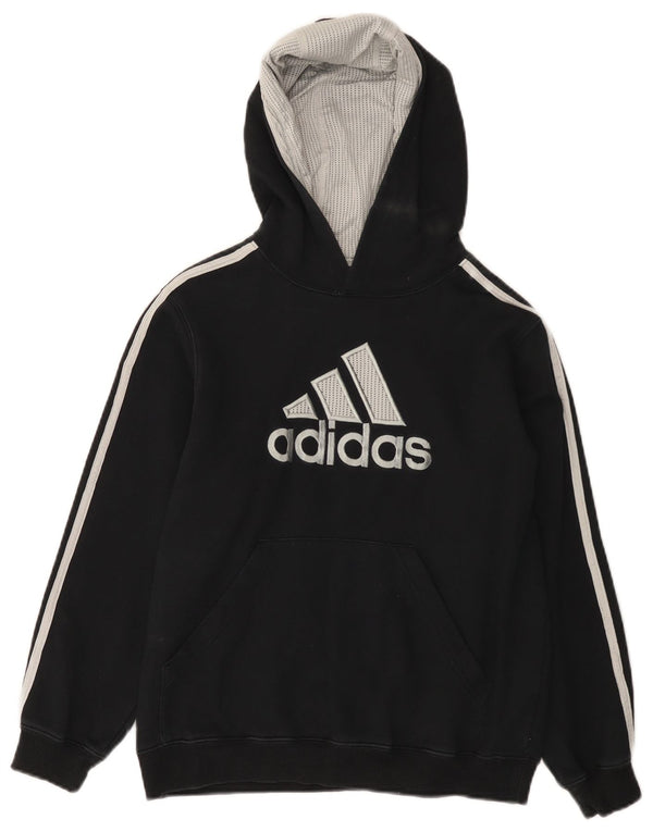 Adidas Mädchen Graphic Hoodie Pullover 11–12 Jahre schwarze Baumwolle