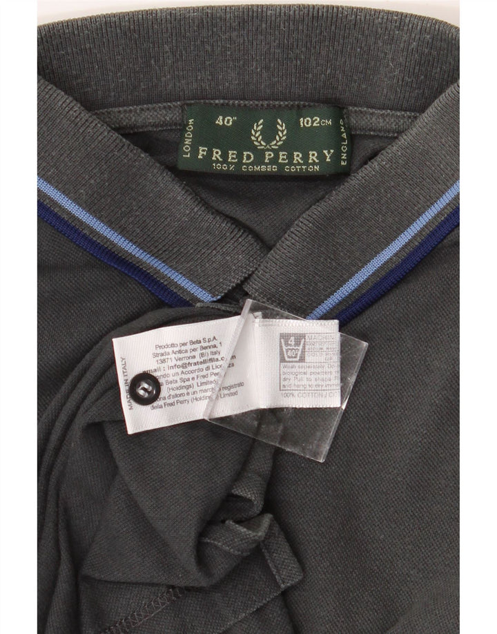 FRED PERRY Herren-Poloshirt aus mittelschwarzer Baumwolle