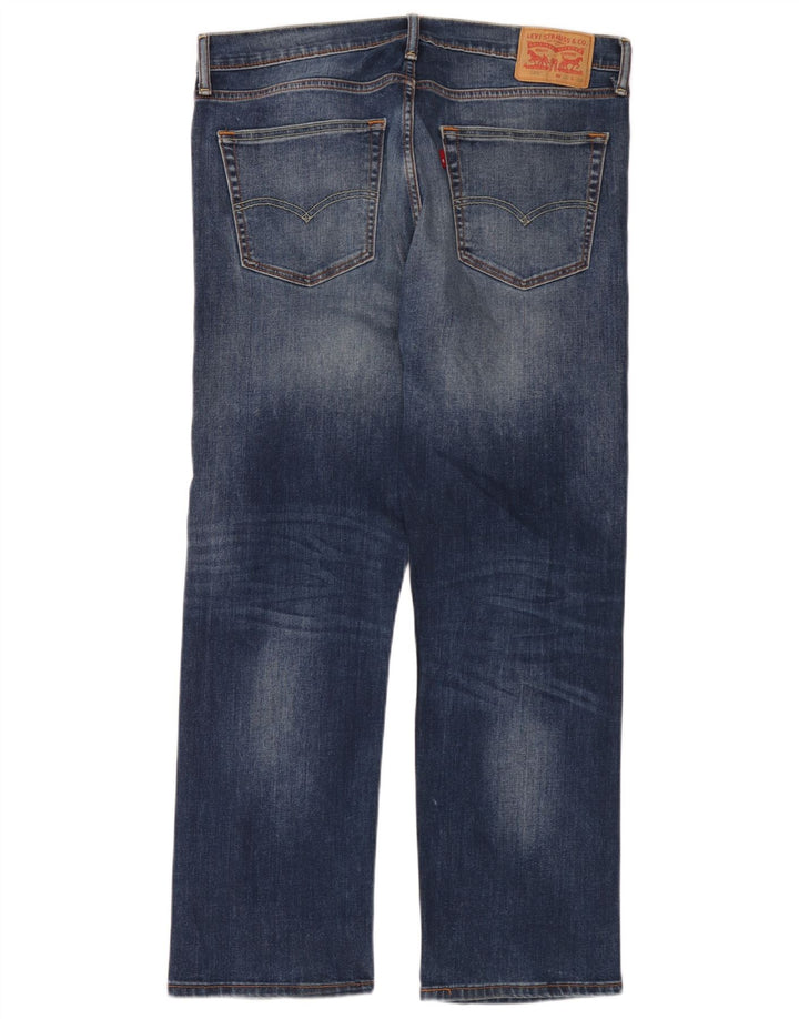 Levi's Herren 504 Straight Jeans W36 L30 Blaue Baumwolle