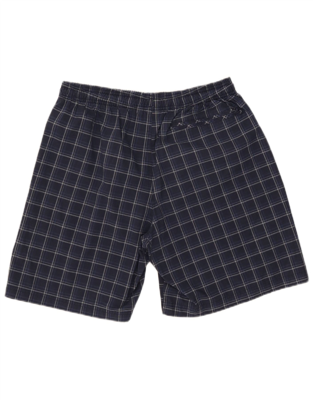Adidas Herren-Badeshorts, groß, blau kariert, Polyester
