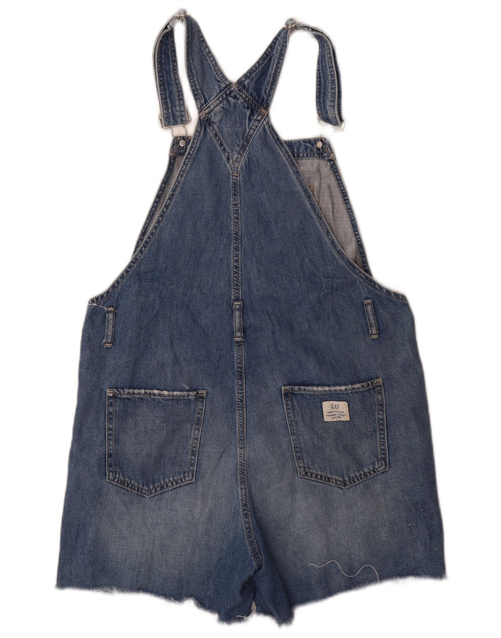 Gap Distressed Latzhose für Damen, Denim-Shorts, Größe M, W36, Blau, Baumwolle
