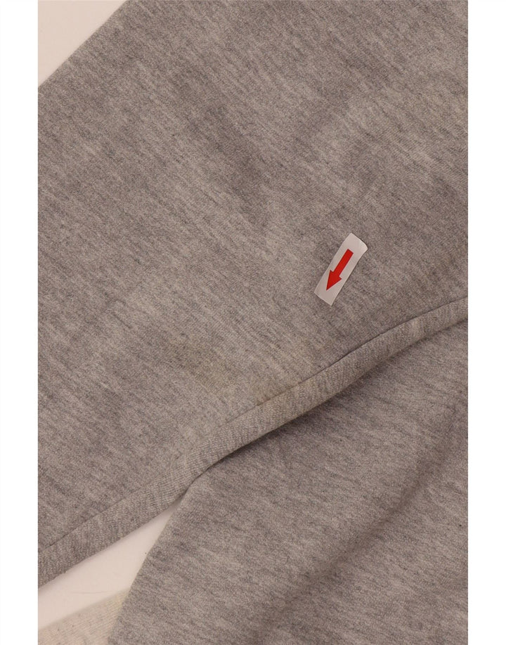 Champion Herren-Sweatshirt mit Grafik, groß, graues Farbblock-Polyester