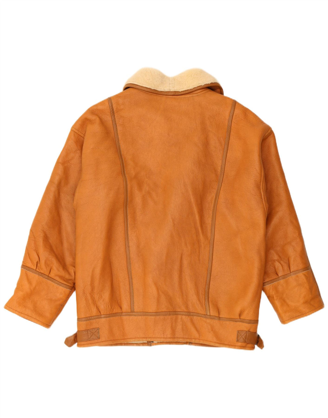 Vintage Herren Shearling Jacke UK 36 Small Brown