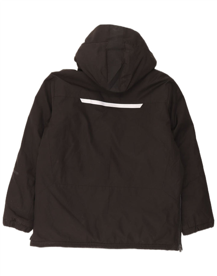 Marks & Spencer Herren-Skijacke mit Kapuze, UK 40, Größe L, Schwarz, Farbblock