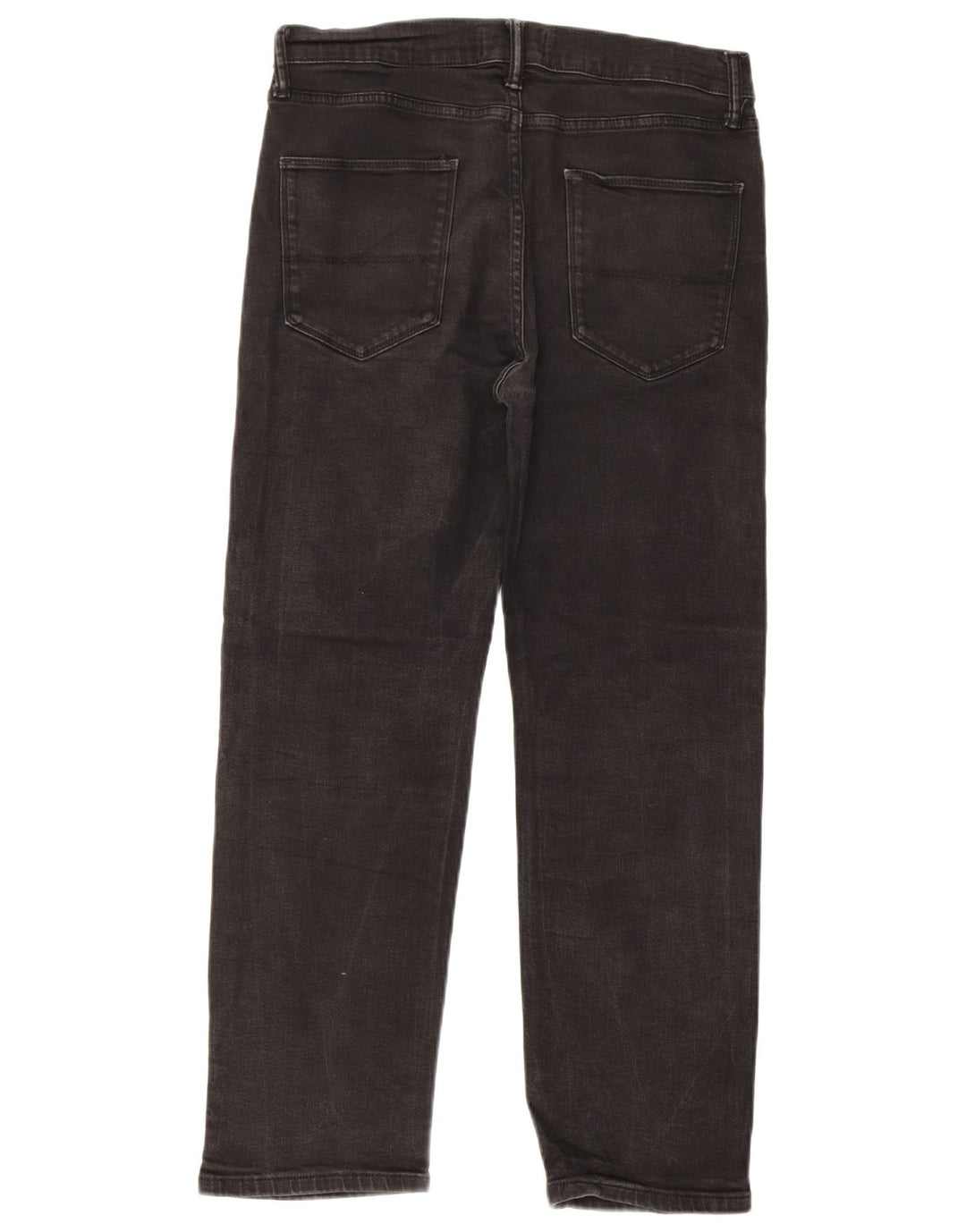 Marks & Spencer Herren Straight Jeans W32 L29 Schwarze Baumwolle