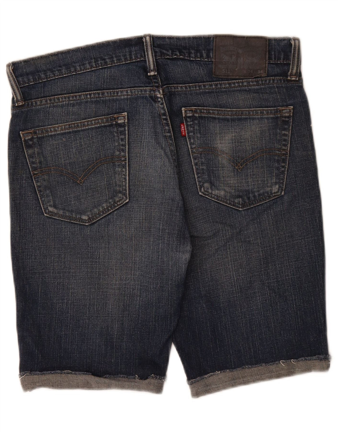 Levi's Herren 511 Jeansshorts W34 Große marineblaue Baumwolle