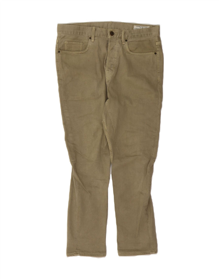 ALL SAINTS Mens Slim Jeans W26 L32 Khaki Cotton Vintage All Saints and Second-Hand All Saints from Messina Hembry 