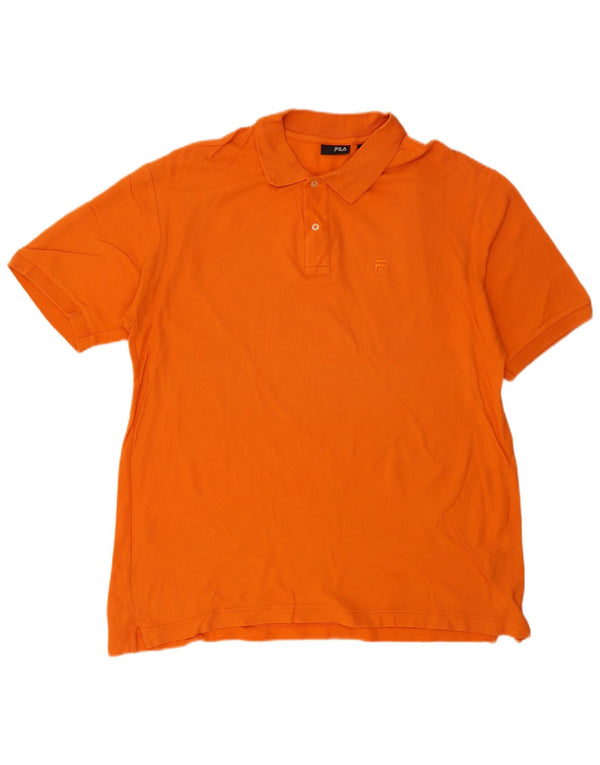 FILA Herren Poloshirt XL Orange Baumwolle
