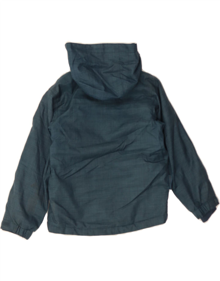 WAREHOUSE Boys Hooded Windbreaker Jacket 7-8 Years Blue Polyester Vintage Warehouse and Second-Hand Warehouse from Messina Hembry 
