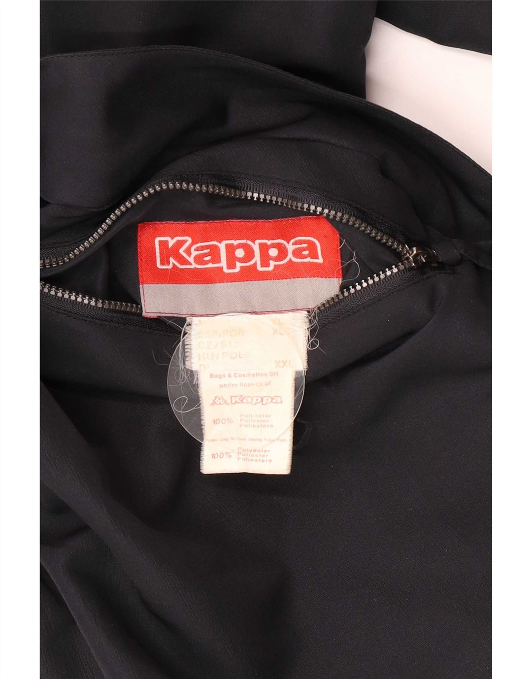 Kappa Herren Wendejacke UK 42 XL Schwarz Polyester