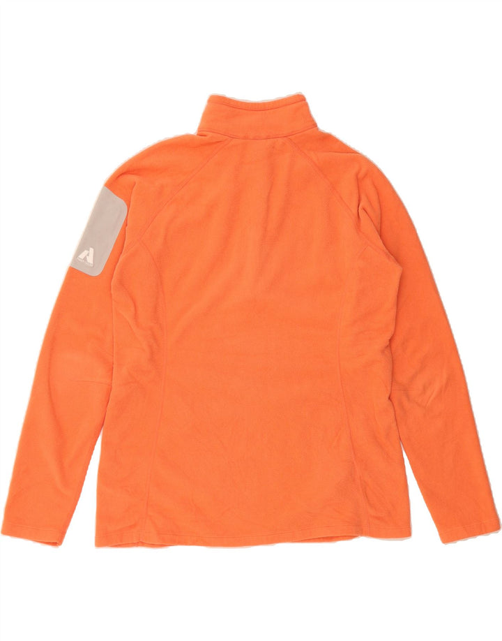 EDDIE BAUER Womens Zip Neck Fleece Jumper XL Orange Polyester Vintage Eddie Bauer and Second-Hand Eddie Bauer from Messina Hembry 