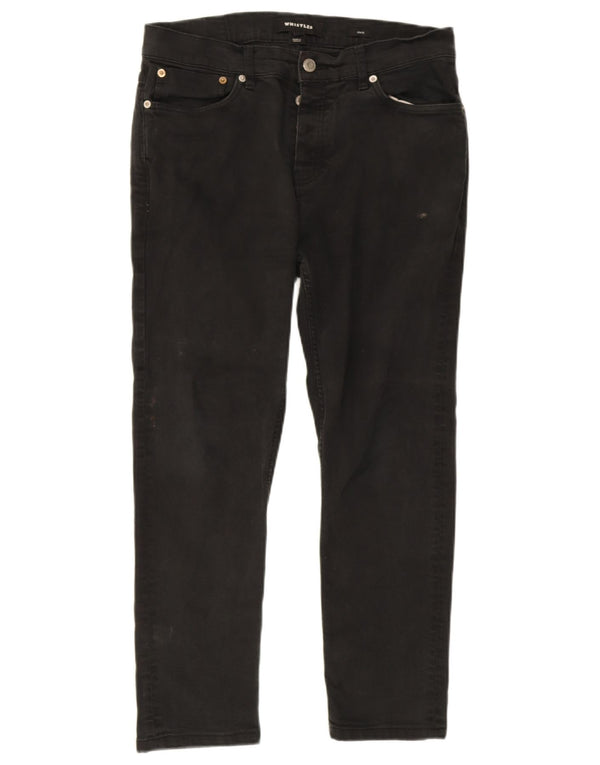 Whistles Damen Crop Slim Jeans W34 L25 Schwarz