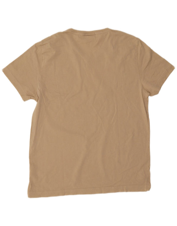 Gant Herren Slim Fit T-Shirt Top 2XL Beige Baumwolle