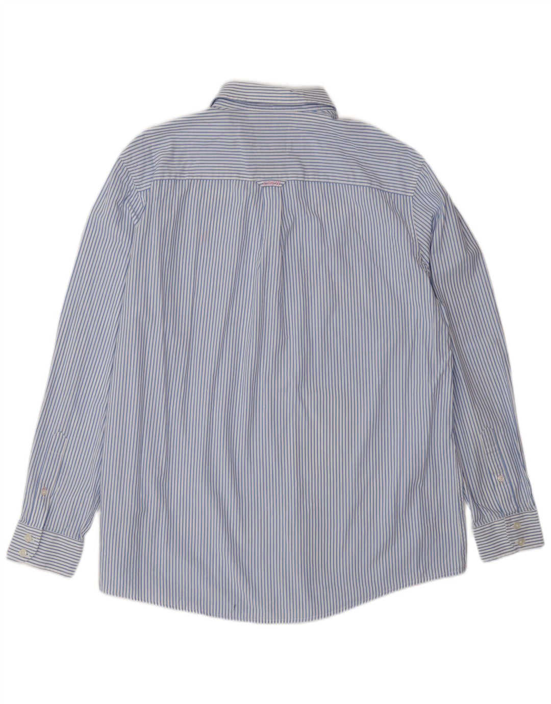 Crew Clothing Herren-Hemd mit klassischer Passform, XL, blau gestreift, Baumwolle