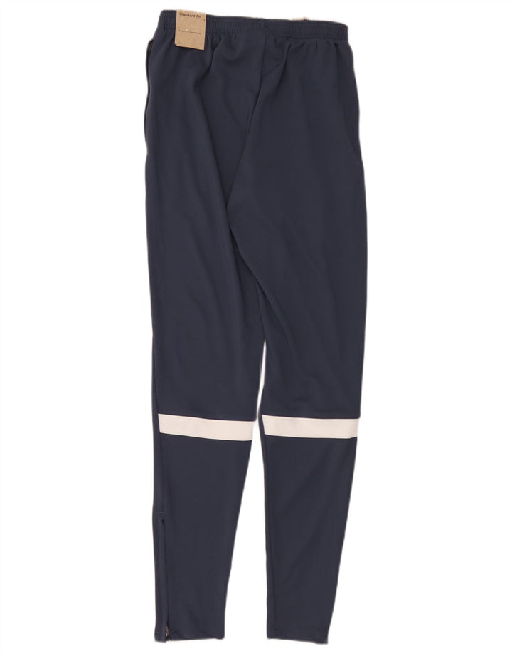 Nike Herren Dri Fit Trainingshose, Größe S, marineblaues Farbblock-Polyester