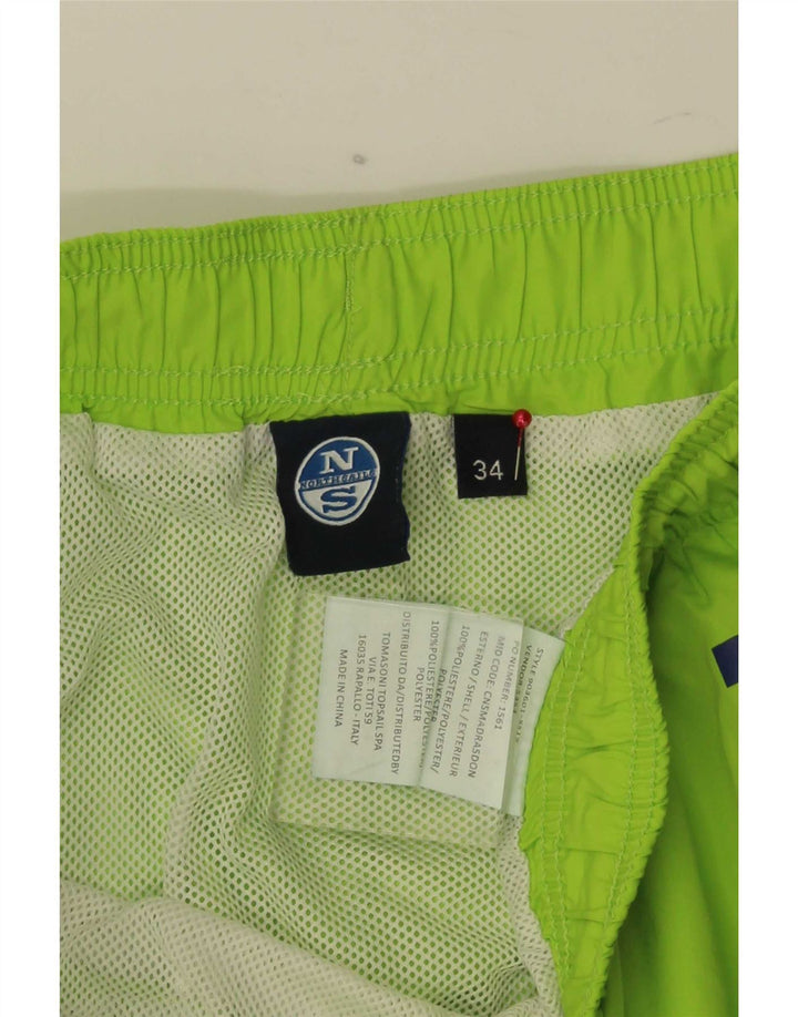 North Sails Herren Badeshorts mit Grafik, Größe L, Grün, Polyester