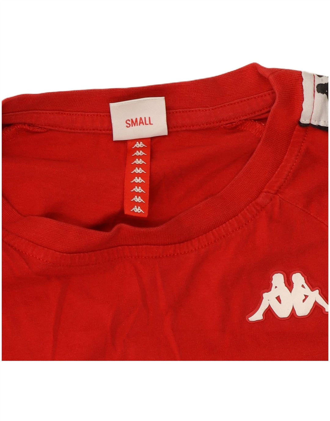 Kappa Herren-T-Shirt mit Grafik, Größe S, Rot, Farbblock