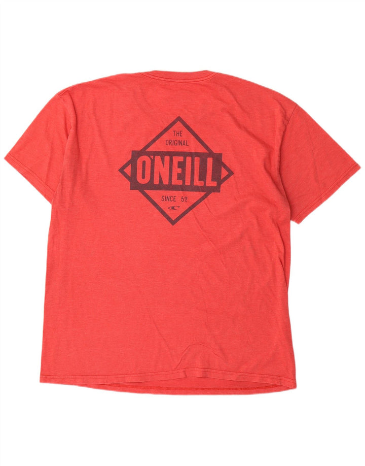 O'Neill Herren Grafik-T-Shirt-Oberteil XL aus roter Baumwolle