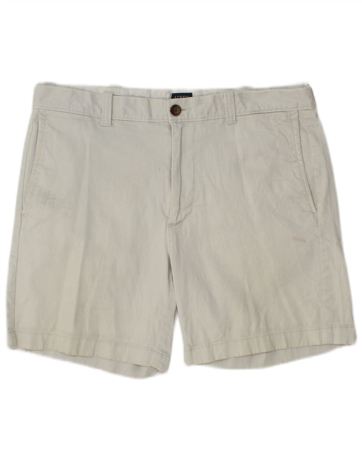 J. CREW Herren Chinoshorts W33 mittelgraue Baumwolle